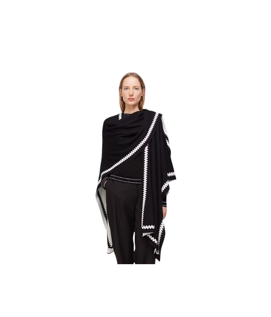 Poncho Reversible Negro Escorpión