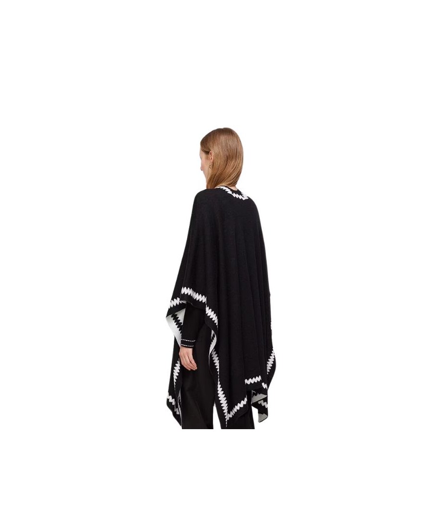 Poncho Reversible Negro Escorpión