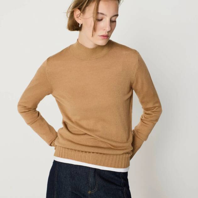 Jersey Cuello Redondo Marrón