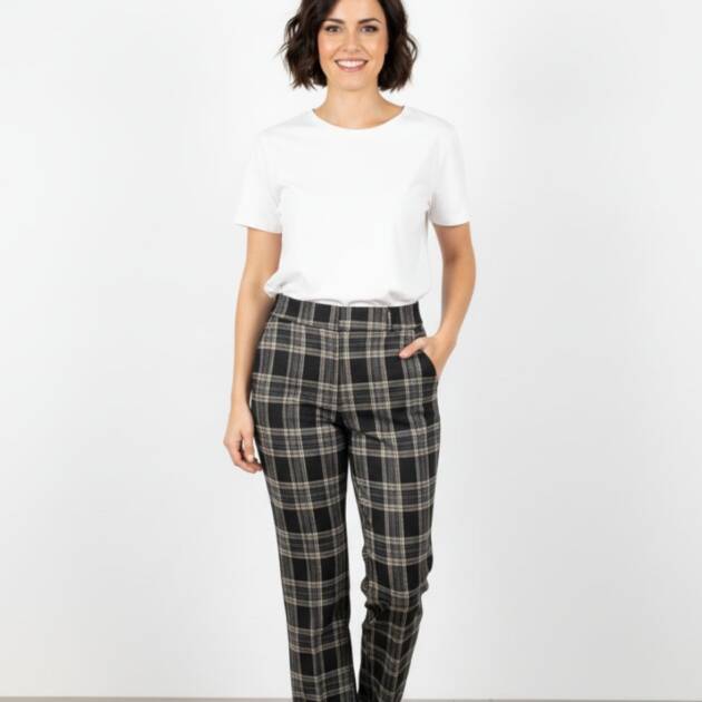 Pantalon Cuadros Goma