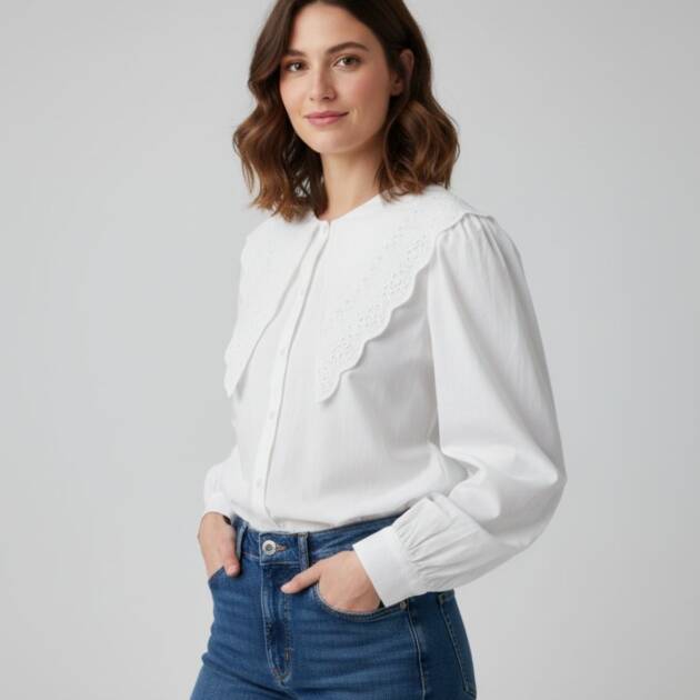 Camisa Blanco Cuello