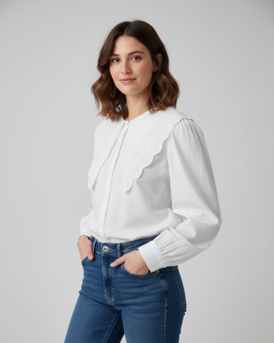 Camisa Blanco Cuello