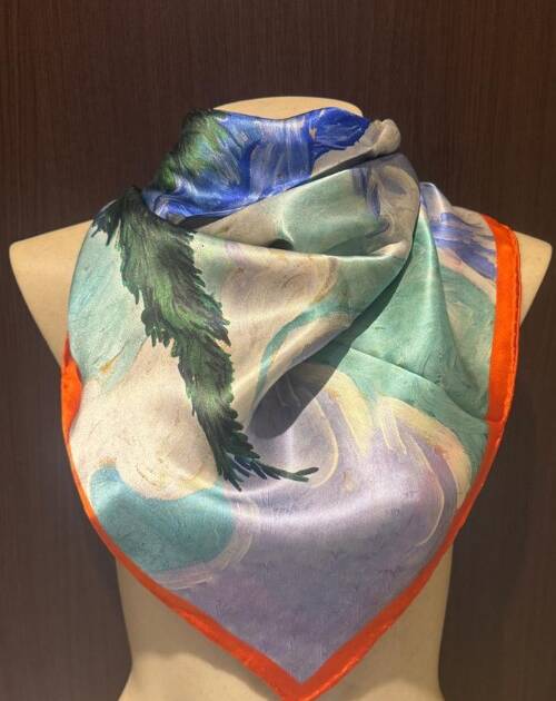 Pañuelo Seda "La noche estrellada" 90X90