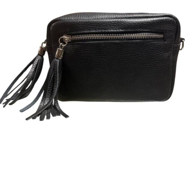 Bandolera Piel Negro