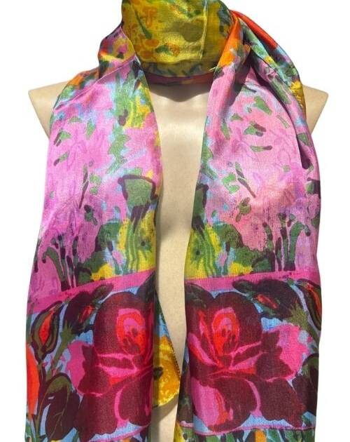 Fular multicolor flor