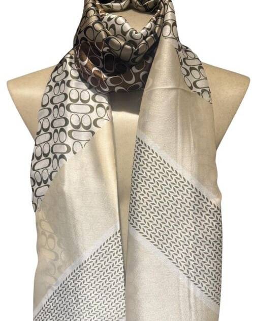 Pañuelo marrón 180 X 60