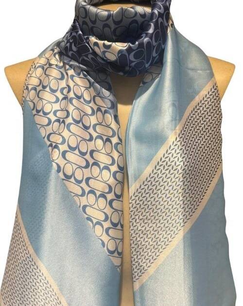 Pañuelo azul 180 X 60