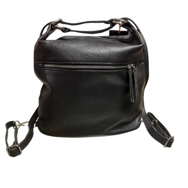 Bolso/Mochila Piel Negro