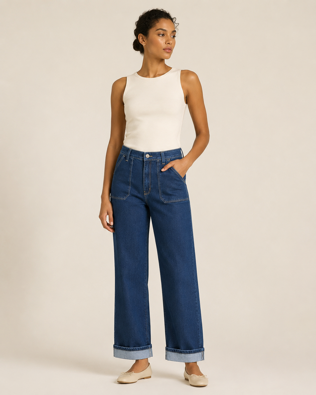 Pantalón Vaquero Pespunte