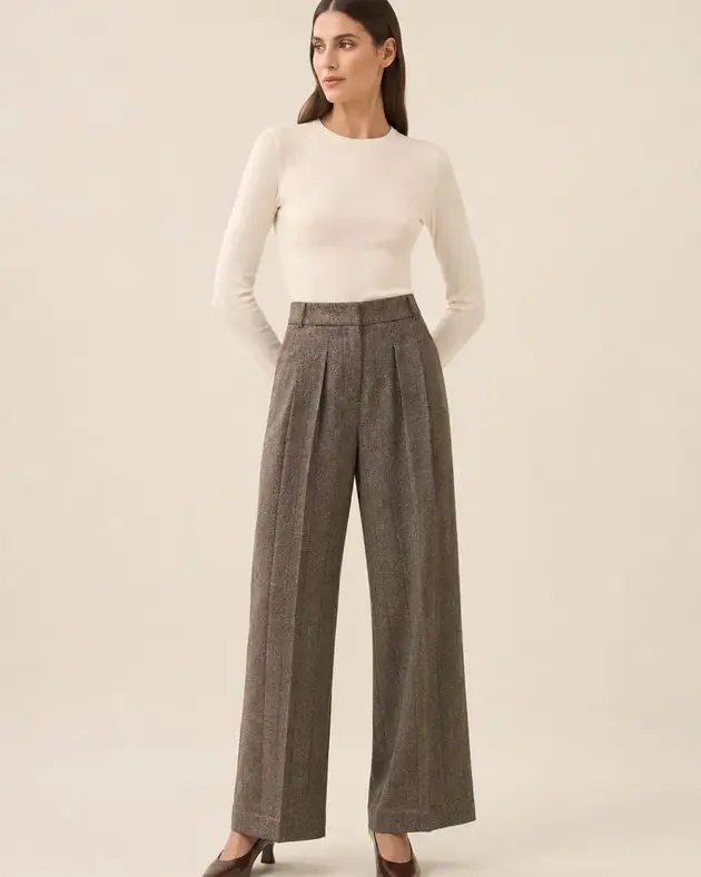 Pantalón Ancho Cuadros