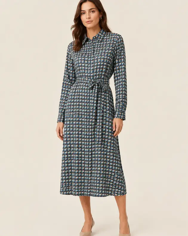 Vestido Camisero Pajaritas