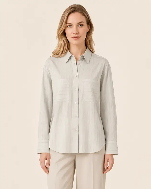 Camisa Rayas Bolsillos