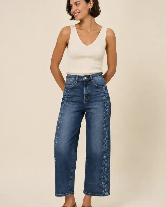Pantalón Vaquero Brillo